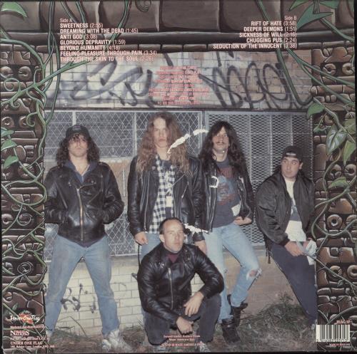 Ripping Corpse Dreaming With The Dead -1st - EX vinyl LP album (LP record) UK 56XLPDR816282