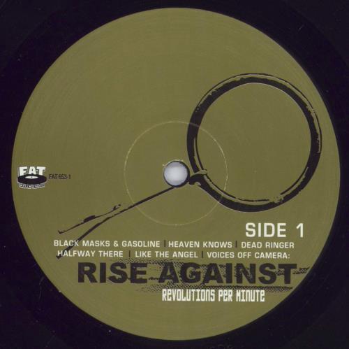 Rise Against Revolutions Per Minute vinyl LP album (LP record) US X1SLPRE833968