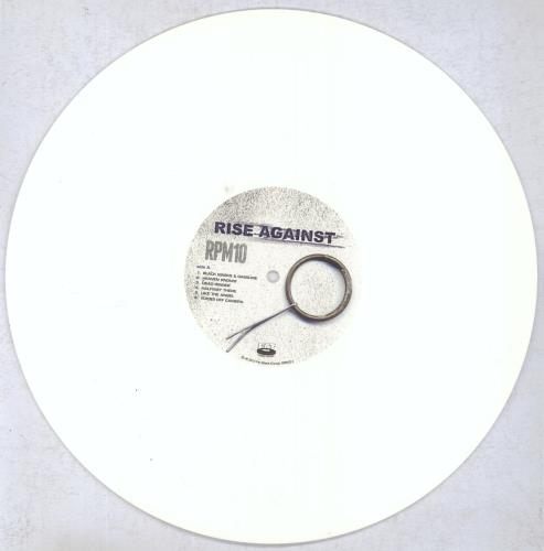 Rise Against RPM10 [Revolutions Per Minute] - Shrink - White Vinyl vinyl LP album (LP record) US X1SLPRP837081