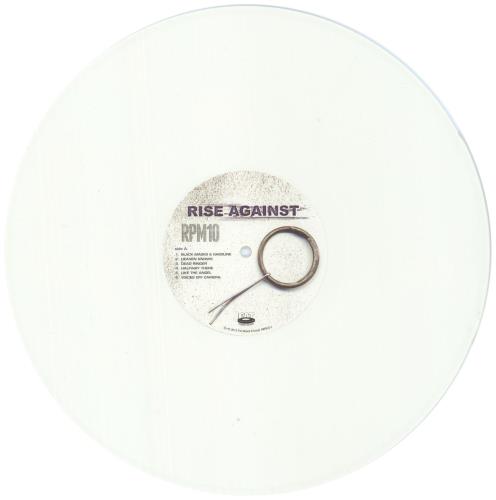 Rise Against RPM10 [Revolutions Per Minute] - White Vinyl vinyl LP album (LP record) US X1SLPRP873381