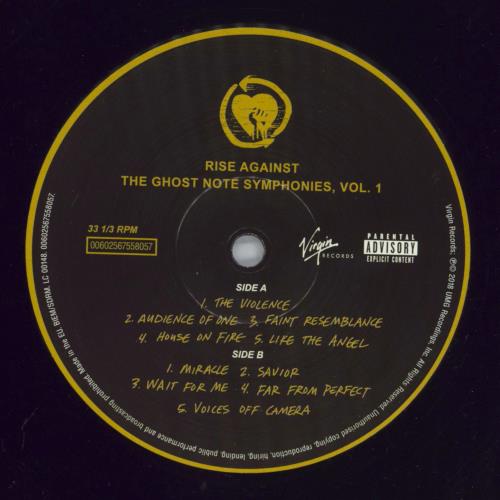 Rise Against The Ghost Note Symphonies, Vol. 1 - 180gm vinyl LP album (LP record) UK X1SLPTH828452