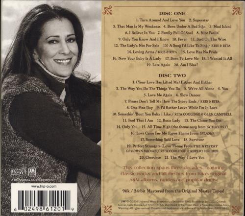 Rita Coolidge Delta Lady: The Rita Coolidge Anthology 2 CD album set (Double CD) US RTC2CDE779580