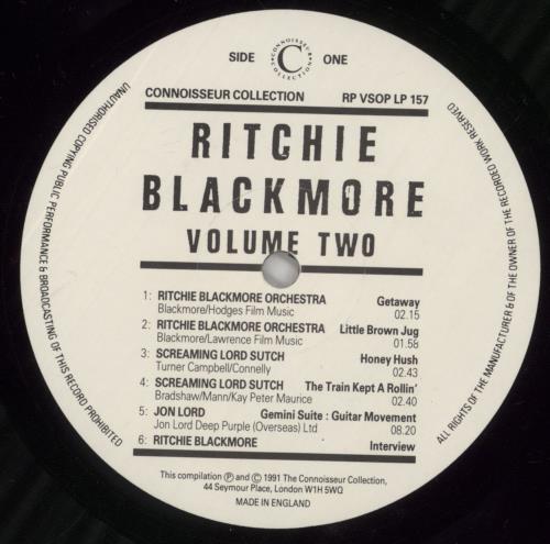 Ritchie Blackmore Rock Profile - Volume Two - VG 2-LP vinyl record set (Double LP Album) UK RBM2LRO863115