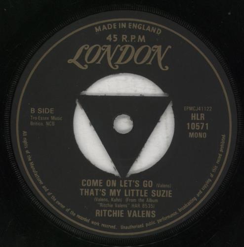 Ritchie Valens La Bamba 7" vinyl single (7 inch record / 45) UK VLN07LA856393