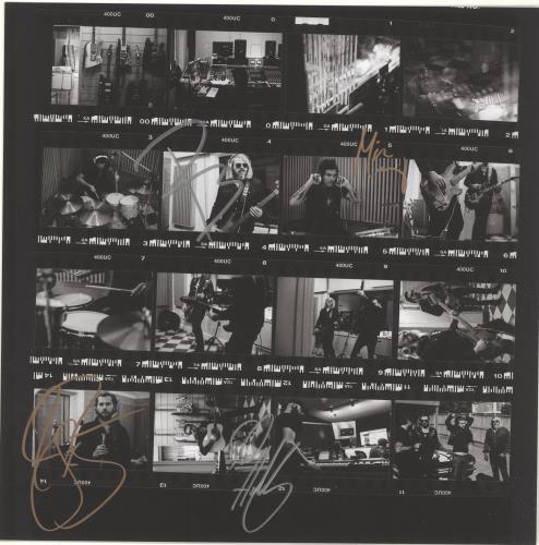 Rival Sons Hollow Bones - Gold - Autographed vinyl LP album (LP record) UK R9VLPHO691226