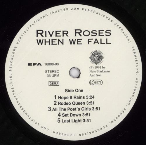 River Roses When We Fall vinyl LP album (LP record) German -2GLPWH892861