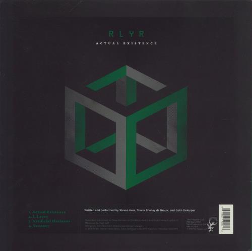 RLYR Actual Existence - Green Vinyl vinyl LP album (LP record) US 9L2LPAC865794