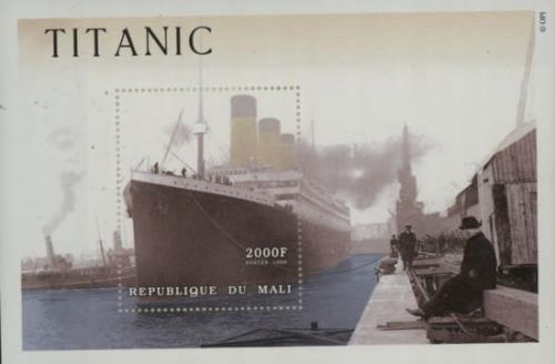 RMS Titanic Titanic Commemorative 2000F Sheetlet memorabilia UK R9SMMTI603432