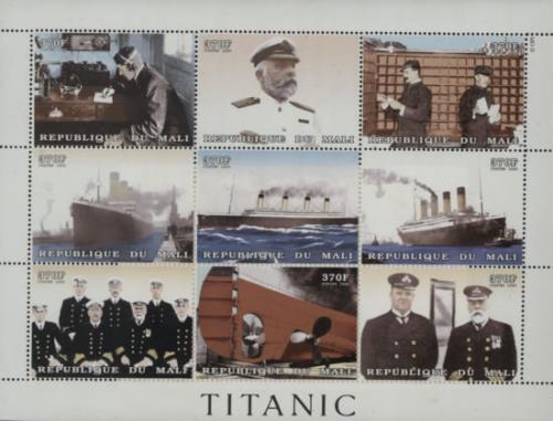 RMS Titanic Titanic Commemorative Plate Block memorabilia UK R9SMMTI603434