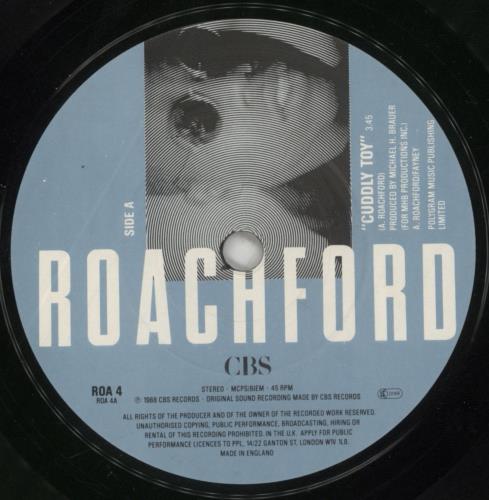 Roachford Cuddly Toy 7" vinyl single (7 inch record / 45) UK ROA07CU594072
