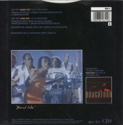 Roachford Cuddly Toy 7" vinyl single (7 inch record / 45) UK ROA07CU594072