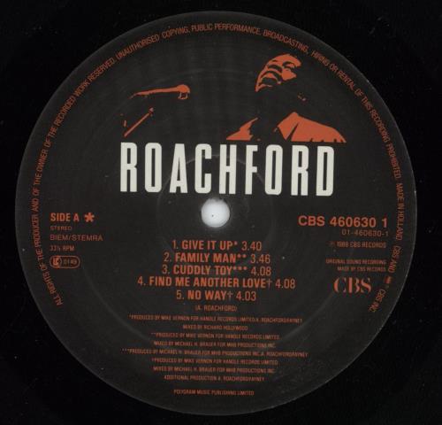Roachford Roachford - Shrink vinyl LP album (LP record) US ROALPRO775324