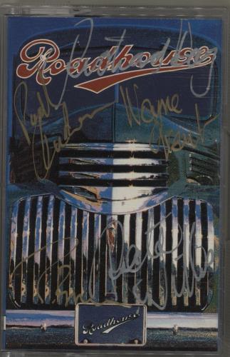 Roadhouse Roadhouse - Fully Autographed cassette album UK R.HCLRO754157