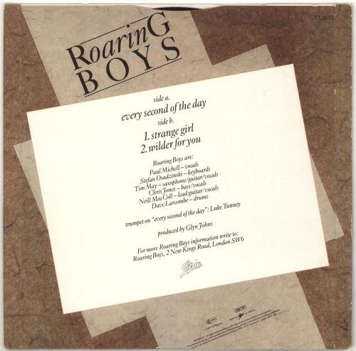 Roaring Boys Every Second Of The Day 12" vinyl single (12 inch record / Maxi-single) UK RZI12EV707842