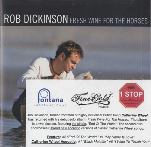Rob Dickinson Fresh Wine For The Horses 2 CD album set (Double CD) US DIN2CFR477489