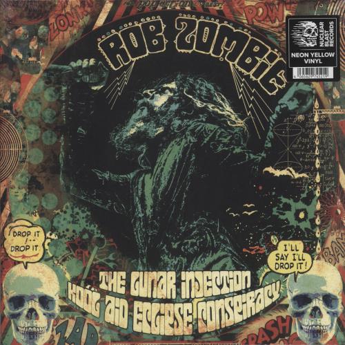 Rob Zombie The Lunar Injection Kool Aid Eclipse Conspiracy - Neon Yellow Vinyl - Sealed vinyl LP album (LP record) US RZBLPTH872776