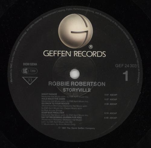 Robbie Robertson Storyville vinyl LP album (LP record) UK RRNLPST514359