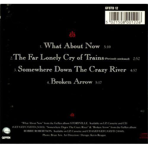 Robbie Robertson What About Now CD single (CD5 / 5") UK RRNC5WH58703