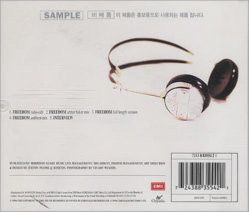 Robbie Williams Freedom CD single (CD5 / 5") Korean RWIC5FR394007