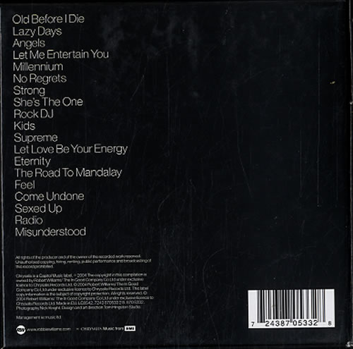 Robbie Williams Greatest Hits CD Album Box Set UK RWIDXGR312708