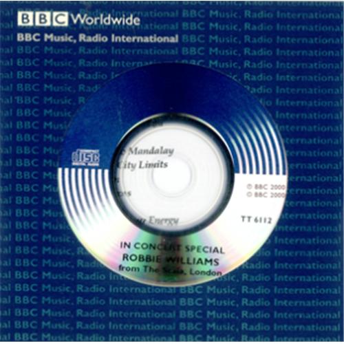 Robbie Williams In Concert Special CD-R acetate UK RWICRIN203977