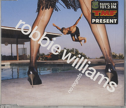 Robbie Williams No Regrets CD single (CD5 / 5") Dutch RWIC5NO626378