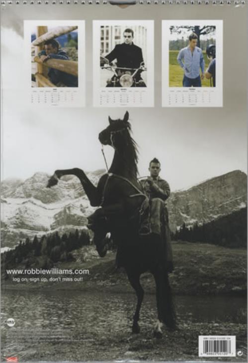 Robbie Williams Official Calendar 2005 calendar UK RWICAOF304313