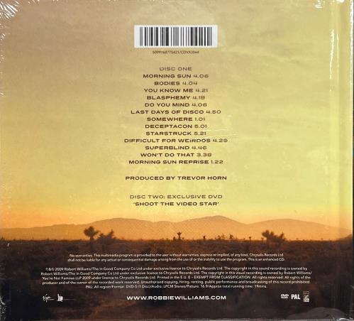 Robbie Williams Reality Killed The Video Star - Deluxe Edition - Sealed 2-disc CD/DVD set UK RWI2DRE487975