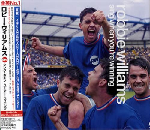 Robbie Williams Sing WhenYou're Winning CD album (CDLP) Japanese RWICDSI159383
