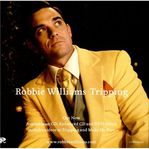Robbie Williams Tripping - 3 Display Flats display UK RWIDITR420699