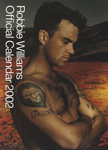 Robbie Williams 2002 Official Calendar UK calendar (328670) 2002 CALENDAR