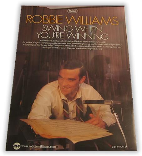 Superb robbie williams swinging when your winning