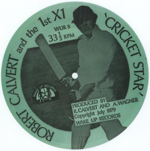 Robert Calvert Cricket Star + Insert 7" vinyl single (7 inch record / 45) UK CLV07CR879699