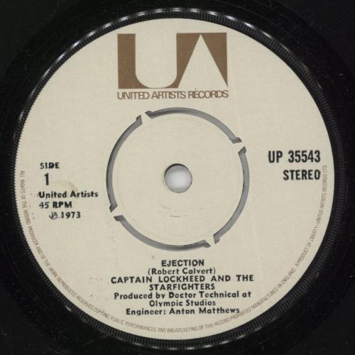 Robert Calvert Ejection - Picture Sleeve 7" vinyl single (7 inch record / 45) UK CLV07EJ588752
