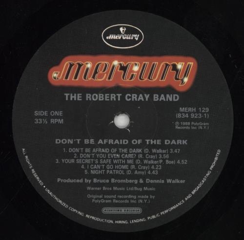Robert Cray Don't Be Afraid Of The Dark vinyl LP album (LP record) UK ROCLPDO294560