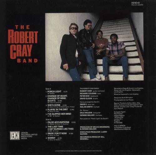 Robert Cray False Accusations vinyl LP album (LP record) UK ROCLPFA260032