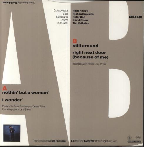 Robert Cray Nothin' But A Woman 10" vinyl single (10 inch record) UK ROC10NO388324