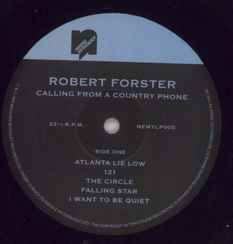Robert Forster Calling From A Country Phone vinyl LP album (LP record) UK OBELPCA831811