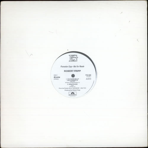 Robert Fripp Four From Exposure 12" vinyl single (12 inch record / Maxi-single) US RFR12FO513118