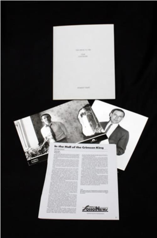 Robert Fripp The Drive To 1981 - One: Exposure media press pack US RFRPPTH545879