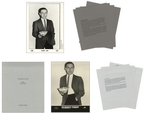 Robert Fripp The Drive To 1981: One - Exposure media press pack US RFRPPTH417719