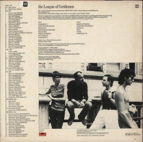 Robert Fripp The League Of Gentlemen vinyl LP album (LP record) US RFRLPTH716861