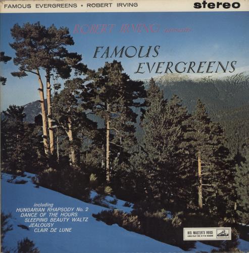Robert Irving Robert Irving Presents Famous Evergreens vinyl LP album (LP record) UK 9OKLPRO875258