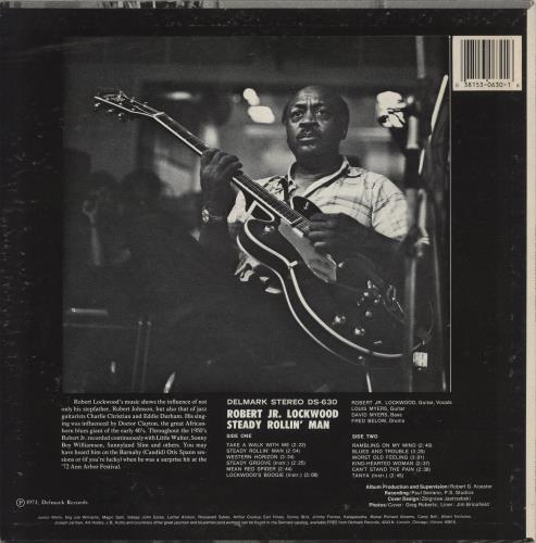 Robert Lockwood Jr Steady Rollin' Man vinyl LP album (LP record) US R5BLPST630658