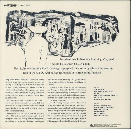 Robert Mitchum Calypso - Is Like So... - 180gm Vinyl vinyl LP album (LP record) German RM3LPCA867017
