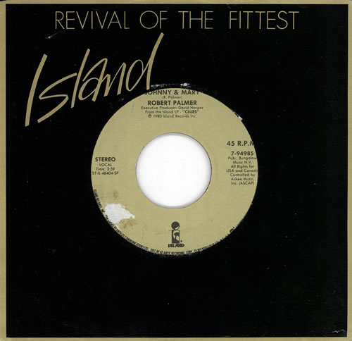 Robert Palmer Johnny & Mary 7" vinyl single (7 inch record / 45) UK PLM07JO569307