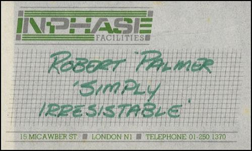 Robert Palmer Simply Irresistable video (VHS or PAL or NTSC) UK PLMVISI308897