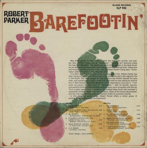 Robert Parker Barefootin' vinyl LP album (LP record) UK RPQLPBA759995