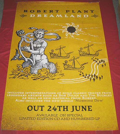 Robert Plant Dreamland poster UK PLAPODR359824