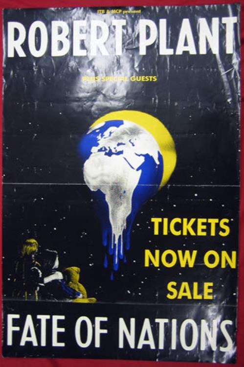 Robert Plant Fate Of Nations poster UK PLAPOFA367998